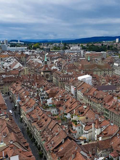 Switzerland Bern City Sky Building Landscape