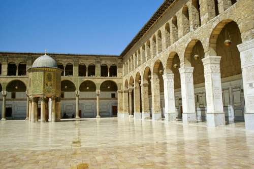 Syria Damascus Omejaden Mosque Islam Architecture