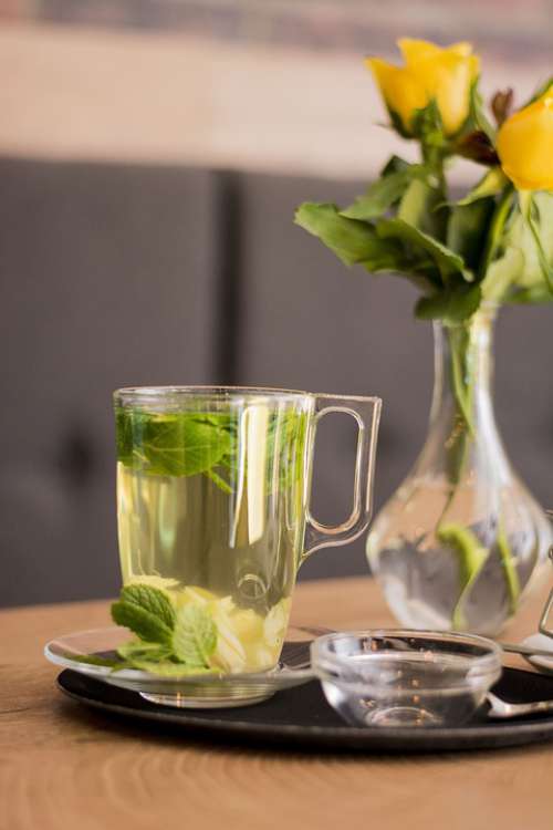 Tea Mint Coffee Shop Beverage Herbs Healthy