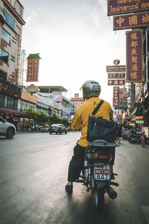 Thailand Moped Scooter Bangkok Asia