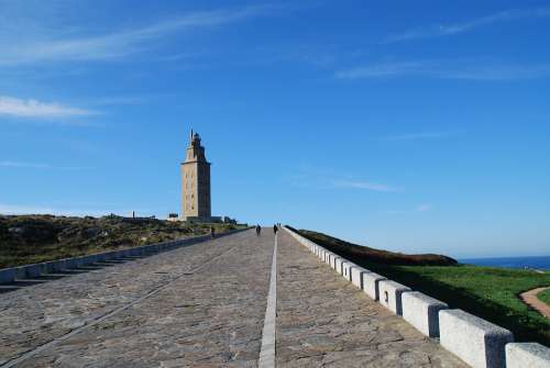 The Tower Of Hercules La Coruña Galicia Spain