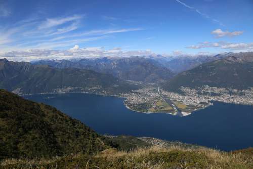 Ticino Switzerland Viewpoint Lago Maggiore