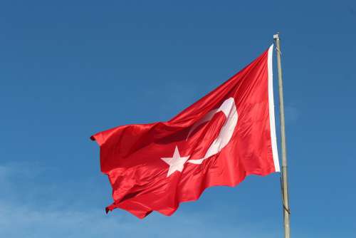 Turkish Flag Turkish Flag Turkey Month Stars Sky