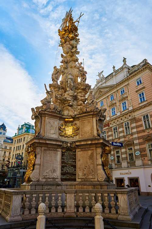 Vienna Plague Column Austria Capital