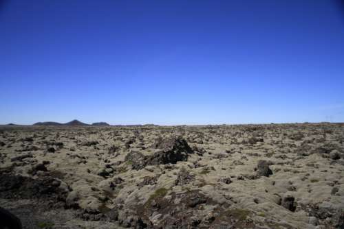 Volcanic Earth Landscape Iceland Basalt Stone