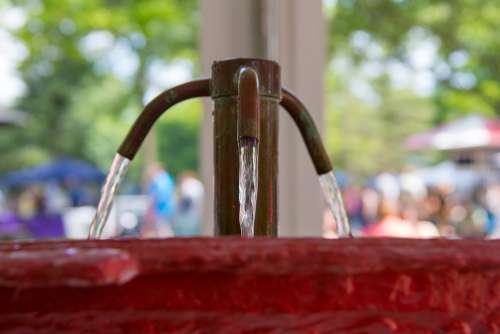 Water Fountain Spring Saratoga Wet Drink Refresh