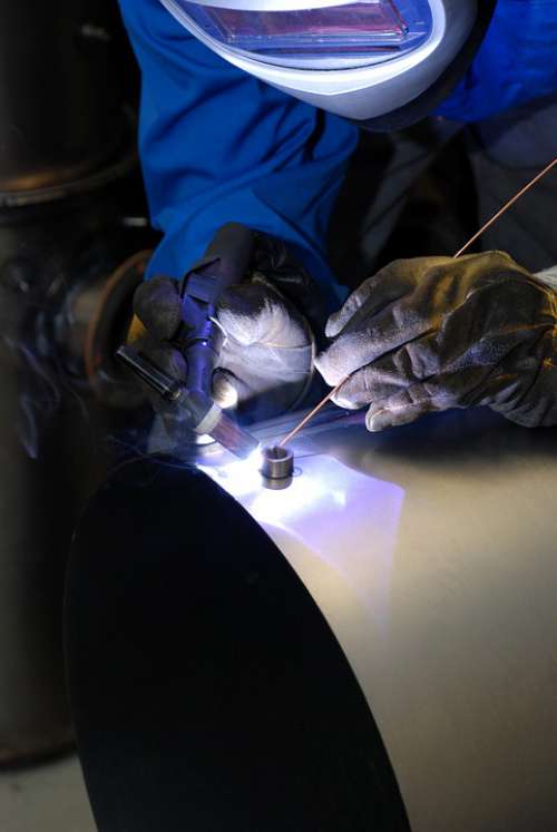 Welding Industry Metal Job Gloves Work