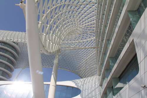 Yas Hotel Abu Dhabi Architecture White Building