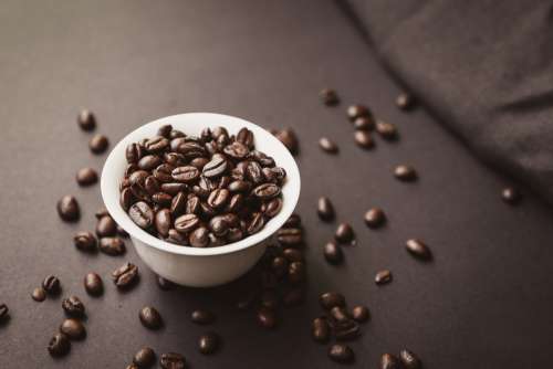 Coffee beans in a bowl
