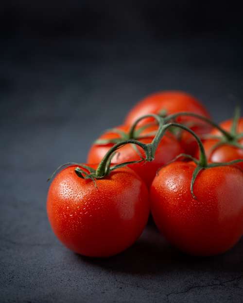 Cherry tomatoes macro