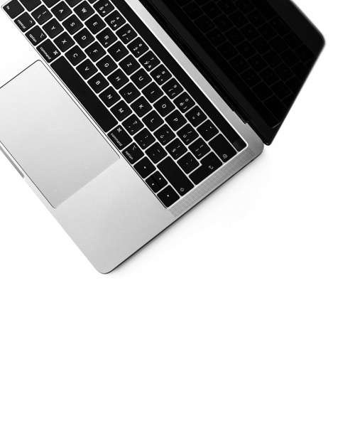 Minimalistic Laptop Keyboard Isolated