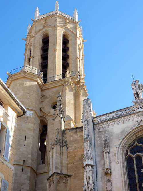 Aix-En-Provence Cathedral St-Sauveur Bell Tower
