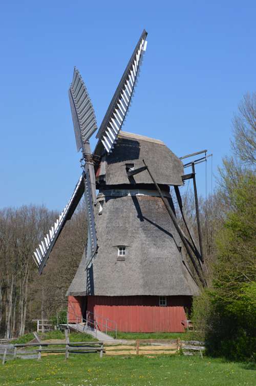 Alte Häuser Scheunen Bauernhof Windmühle Fachwerk