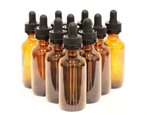 Amber Glass Dropper Bottles