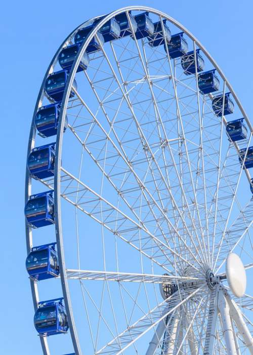 Big Wheel Ferris Wheel Wheel Circle Roundabout