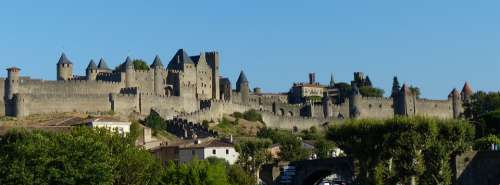 Castle Carcassonne Medieval Fortress France
