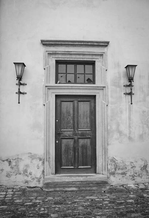 Door Zeitz Old Input House Entrance Closed