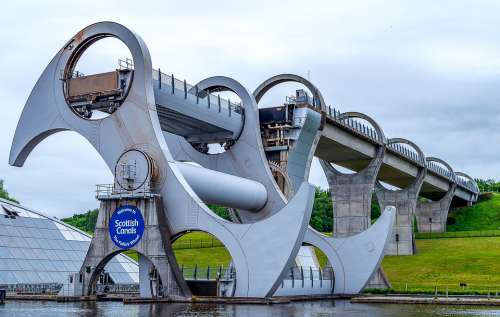 Falkirk Wheel Boat Lift Forth And Clyde Canal