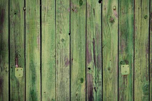 Fence Wood Green Texture Rustic Garden Safety