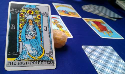 High Priestess Tarot Card Tarot Mystic Symbol