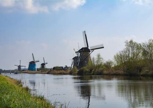 Holland Mill Windmill Travel Water Tour Tourism