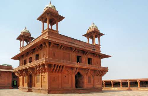 India Fahtepur-Sikri Palace Pavilion Maharajah