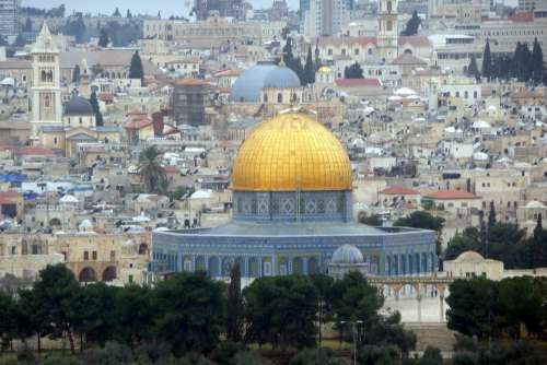 Israel Jerusalem Dome Of The Rock Temple Holy