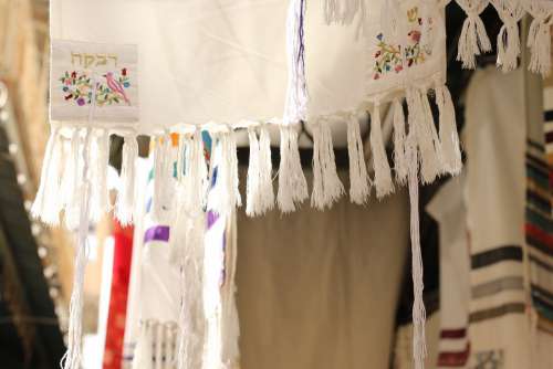 Judaism Tallit Cloth Market Jerusalem