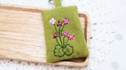 Key Ring Keyring Embroidery Needlepoint Needlework