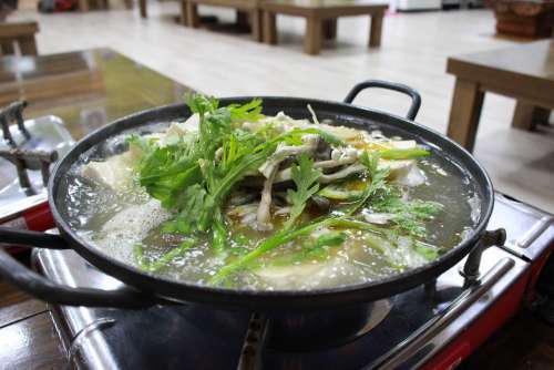 Korean Tofu Pot Bob Dining Cooking Delicious