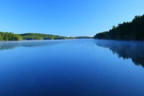 Lake Water Nature Landscape Waters Sky Blue