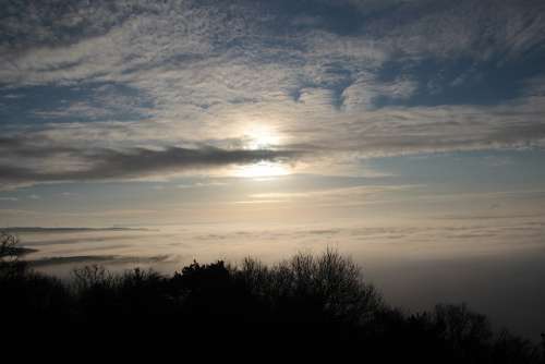 Lighting Fog Clouds Sky Morning Light