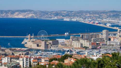 Marseille Panorama Mediterranean Sea Travel City