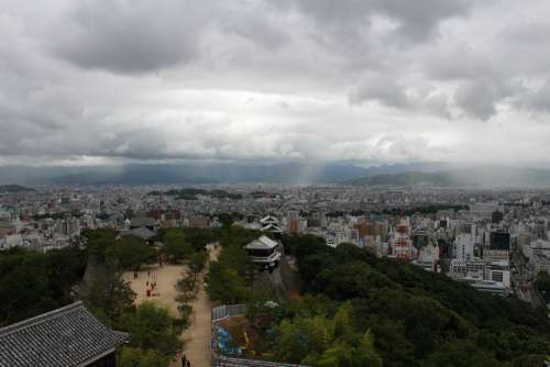 Matsuyama Rain Cloud Raindrops Cloud Shower Sky