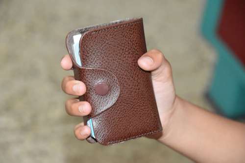 Money Wallet Shopping Cash Purse Leather Pocket