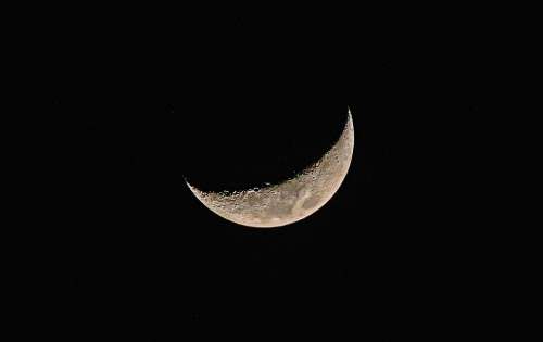 Moon Half Moon N Sky Space Blue Night Moonlight