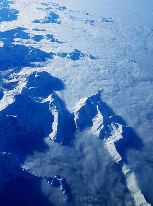 Mountain Winter Blue Snow Mountains Landscape