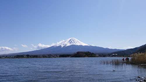 Mt Fuji Lake Kawaguchi Mount Fuji And Lake