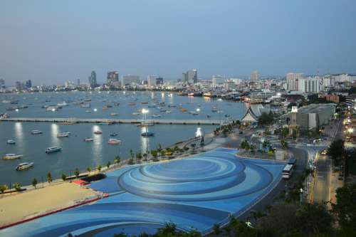 Pattaya Bay Pier Quay Resort Thailand Tourism