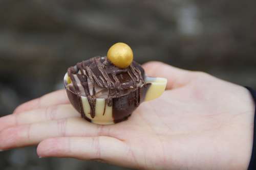 Praline Chocolate Cup Handmade Give Give Away