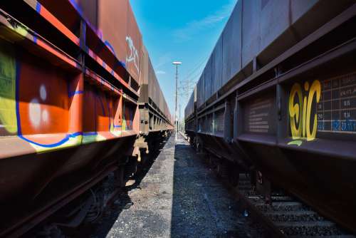 Railway Train Transport Traffic Rails Logistics