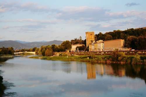 River Florence Italy Tuscany Europe Travel