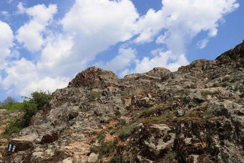 Rock Hill Rocks Nature Landscape Mountain Sky