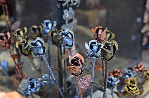 Roses Metal Metalwork Blacksmithing Artistic