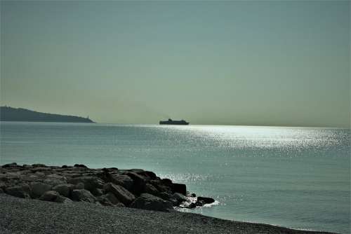 Sea Seaside Beach Nice Roller Boat Water Ocean