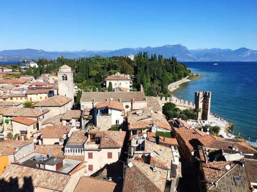 Sirmione Headland Garda Lake Italy Lake Garda