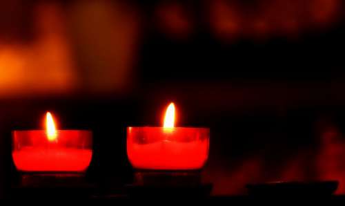 Tea Lights Candles Candlelight Faith Religion