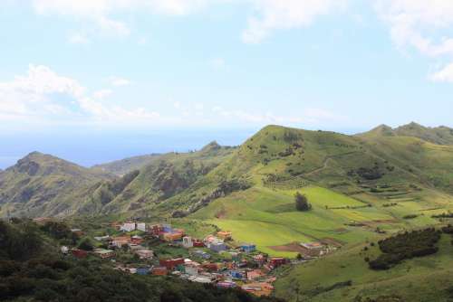 Tenerife Canary Islands Landscape Nature Panorama