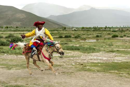 Tibet China Plateau Landscape Nature High Travel