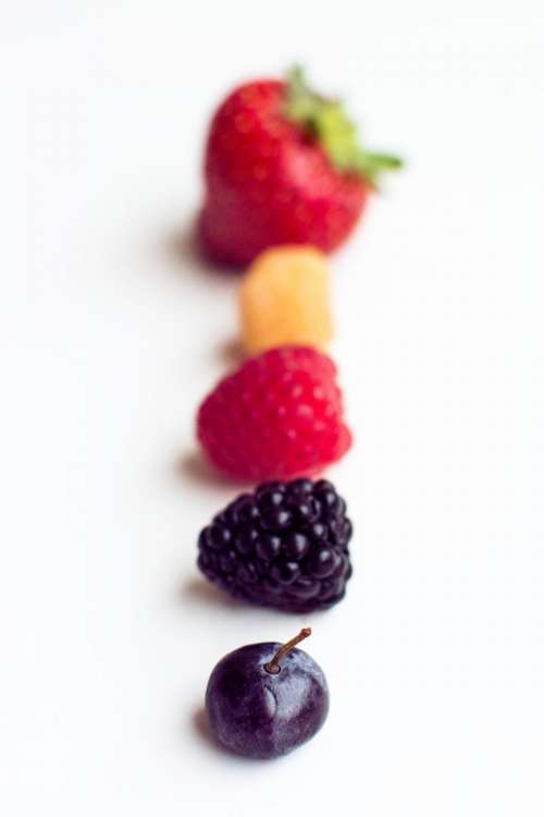 Beautiful colorful healthy berries